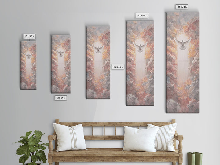 Dawn Of The Spirit – Framed Canvas Print – Christian Art Canvas – Christian Wall Art – Tall Skinny Art Print – Christmas Art – Christian Gi