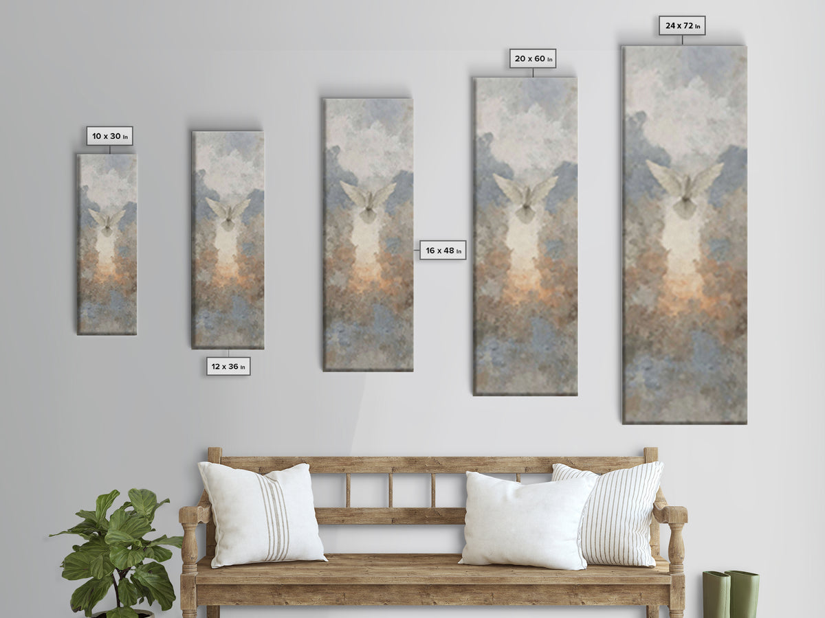 Ascending Grace | Framed Canvas Print | Christian Art Canvas | Jesus Painting | Christian Wall Art | Christmas Art | Christian Decor | Art