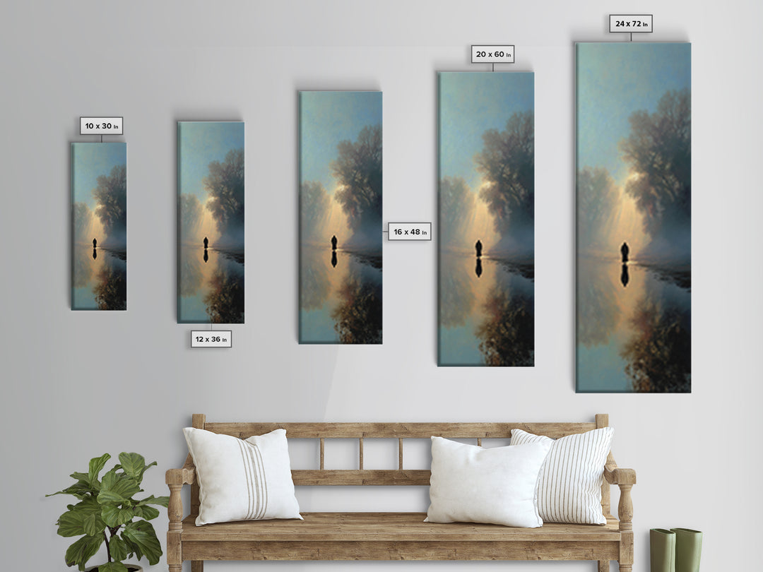 Radiant Morning Hope – Framed Canvas Print – Christian Wall Art – Moody Christian Art – Skinny Art – Jesus Christmas Art