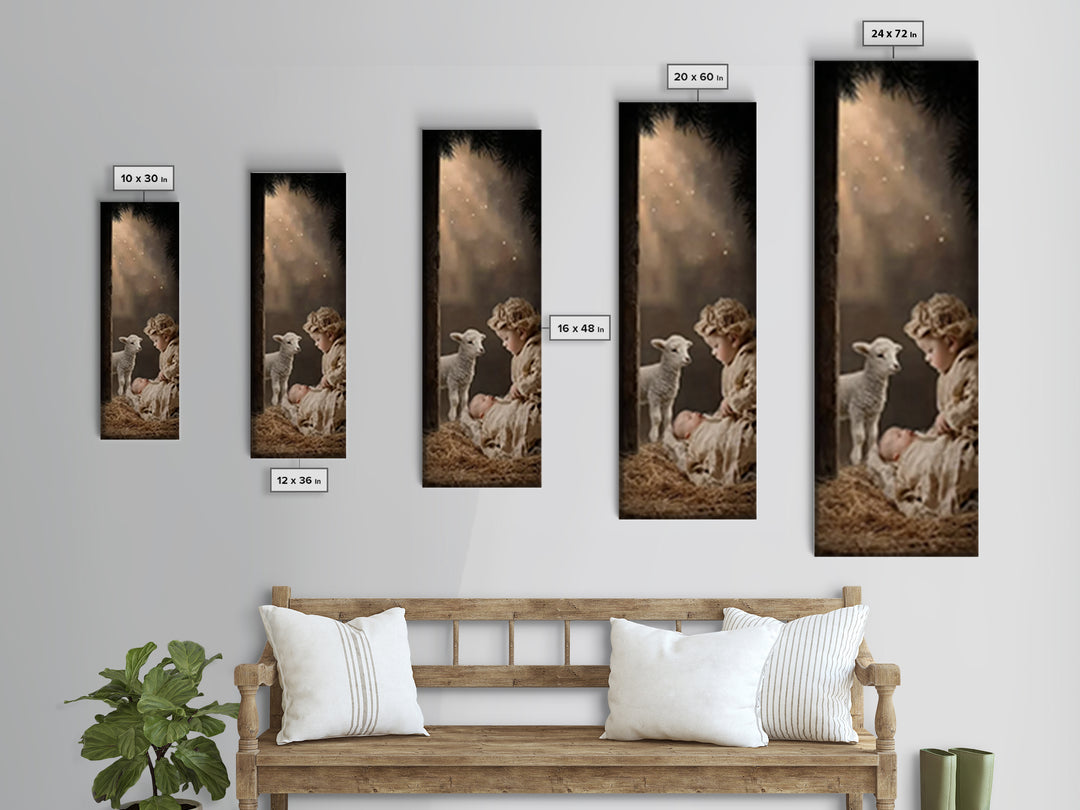 Child Of Peace – Framed Canvas Print – Christian Wall Art – Christian Art Canvas – Jesus Painting – Tall Narrow Wall Art