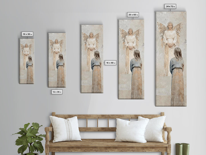 Holy Light | Framed Canvas Print | Skinny Art | Christian Art Canvas | Christian Wall Art | Christmas Art | Jesus Painting | Christian Deco