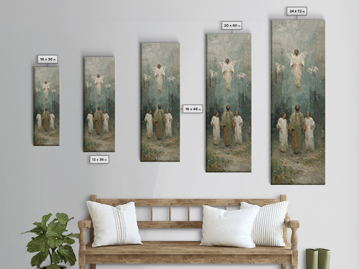 Eternal Gathering | Framed Canvas Print | Narrow Art | Christian Art Canvas | Christian Wall Art | Jesus Painting | Christian Art