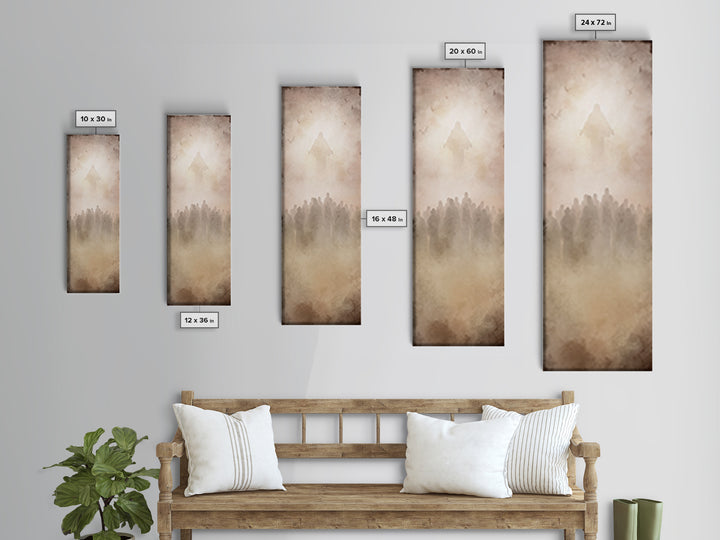 Ascension Vision – Framed Canvas Print – Skinny Art – Christian Art Canvas – Christian Wall Art – Modern Christian Art – Christian Painting
