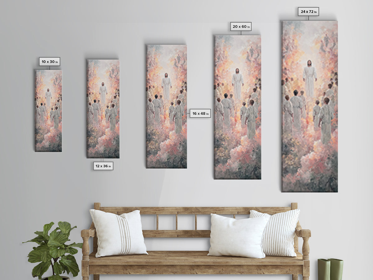 Radiant Pathway – Framed Canvas Print – Narrow Art – Christian Art Canvas – Christian Wall Art – Jesus Painting – Christian Art