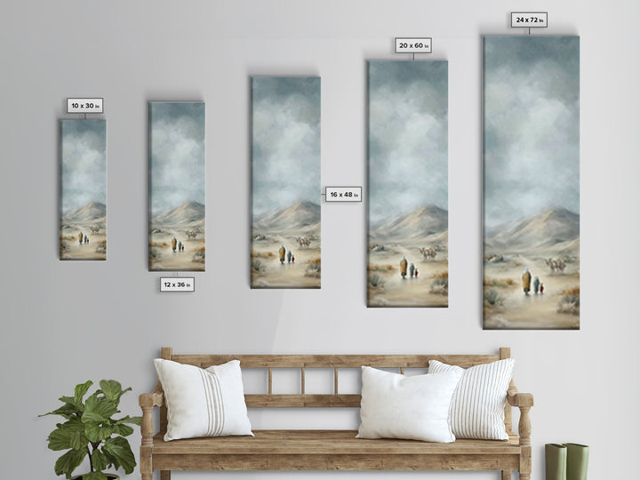 Family Road Home | Framed Canvas Print | Tall Skinny Art Print | Christian Christmas Art | Framed Christian Art | Modern Christian Art