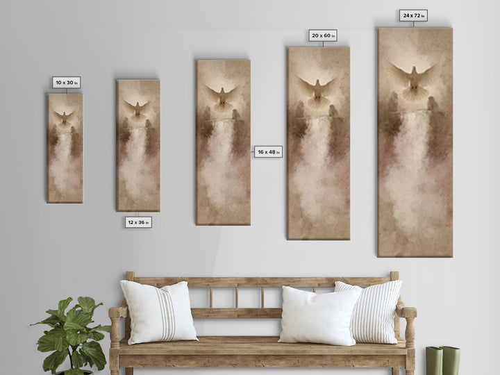 River Of Mercy – Framed Canvas Print – Christian Wall Art – Christian Art – Christian Painting – Tall Narrow Wall Art – Christian Art Canva