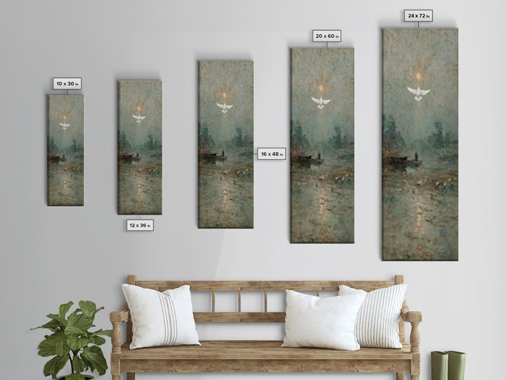 Glory Ascending – Framed Canvas Print – Christian Art Canvas – Christian Art – Christian Wall Art – Skinny Art – Christian Christmas Art