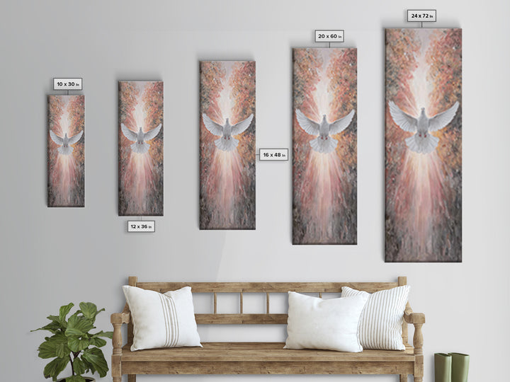 Autumn Spirit Rise – Framed Canvas Print – Christian Art Canvas – Christian Wall Art – Christian Art – Tall Skinny Art Print – Christian Pa