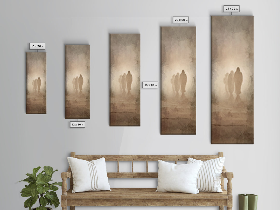 Eternal Hope Walk – Framed Canvas Print – Christian Art Canvas – Jesus Painting – Tall Narrow Wall Art – Christian Wall Art