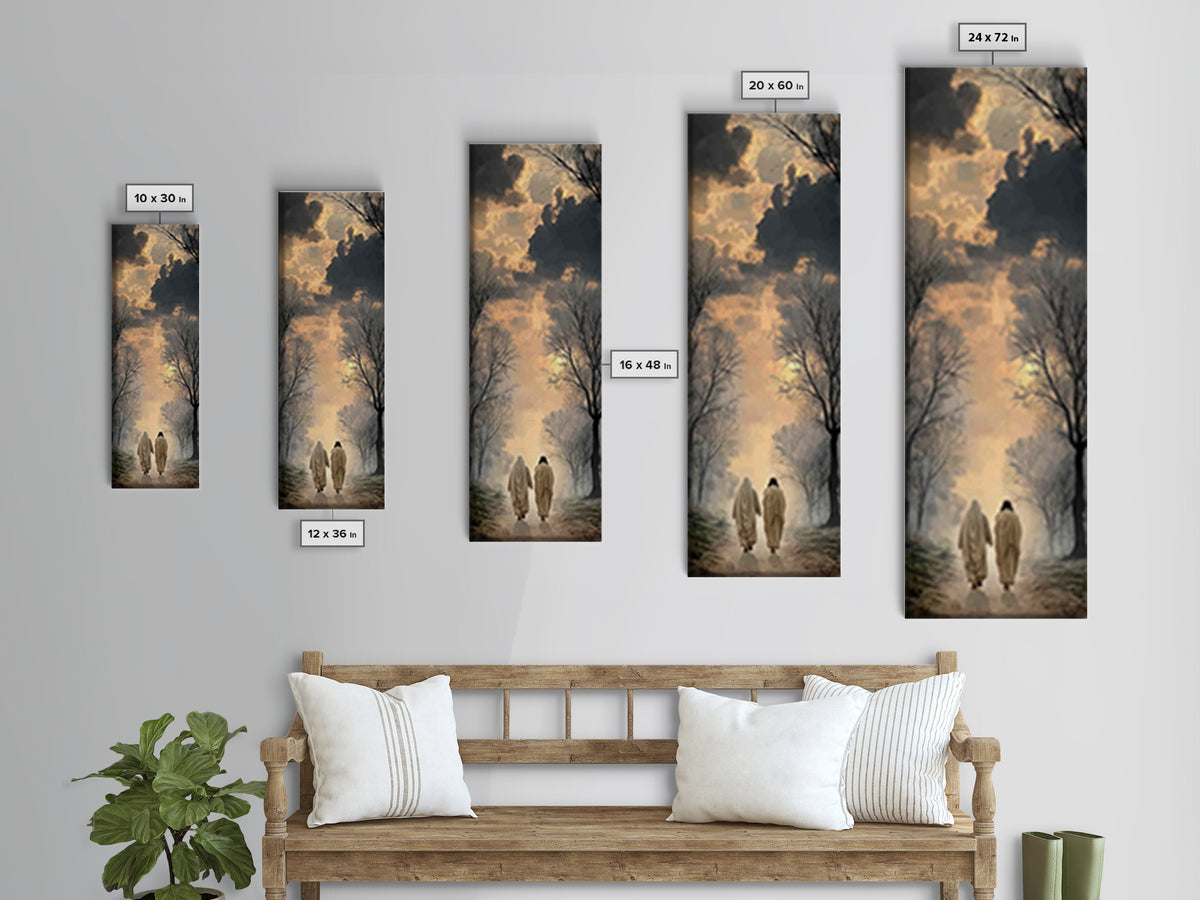 Evening Of Hope – Framed Canvas Print – Christian Wall Art – Tall Narrow Wall Art – Jesus Painting – Christian Art Canvas