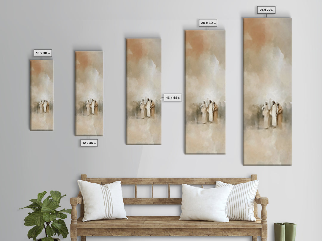 Desert Gathering | Framed Canvas Print | Skinny Art | Christian Painting | Christian Art Canvas | Christian Christmas Art