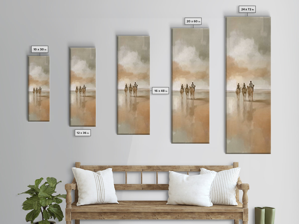 Holy Mist Journey – Framed Canvas Print – Christian Wall Art – Narrow Art – Christian Art Canvas – Christmas Art