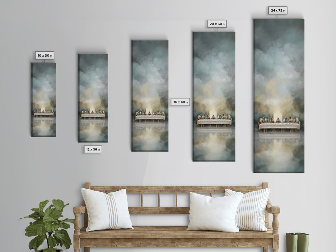 Spirit On High – Framed Canvas Print – Christian Wall Art – Narrow Art – Minimalist Christian Art – Christian Art Canvas – Modern Christian