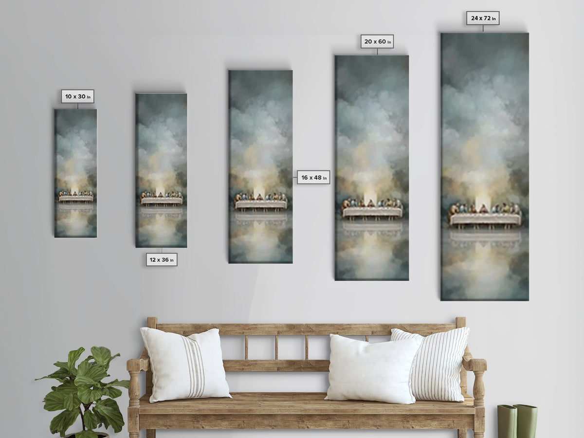 Spirit On High – Framed Canvas Print – Christian Wall Art – Narrow Art – Minimalist Christian Art – Christian Art Canvas – Modern Christian