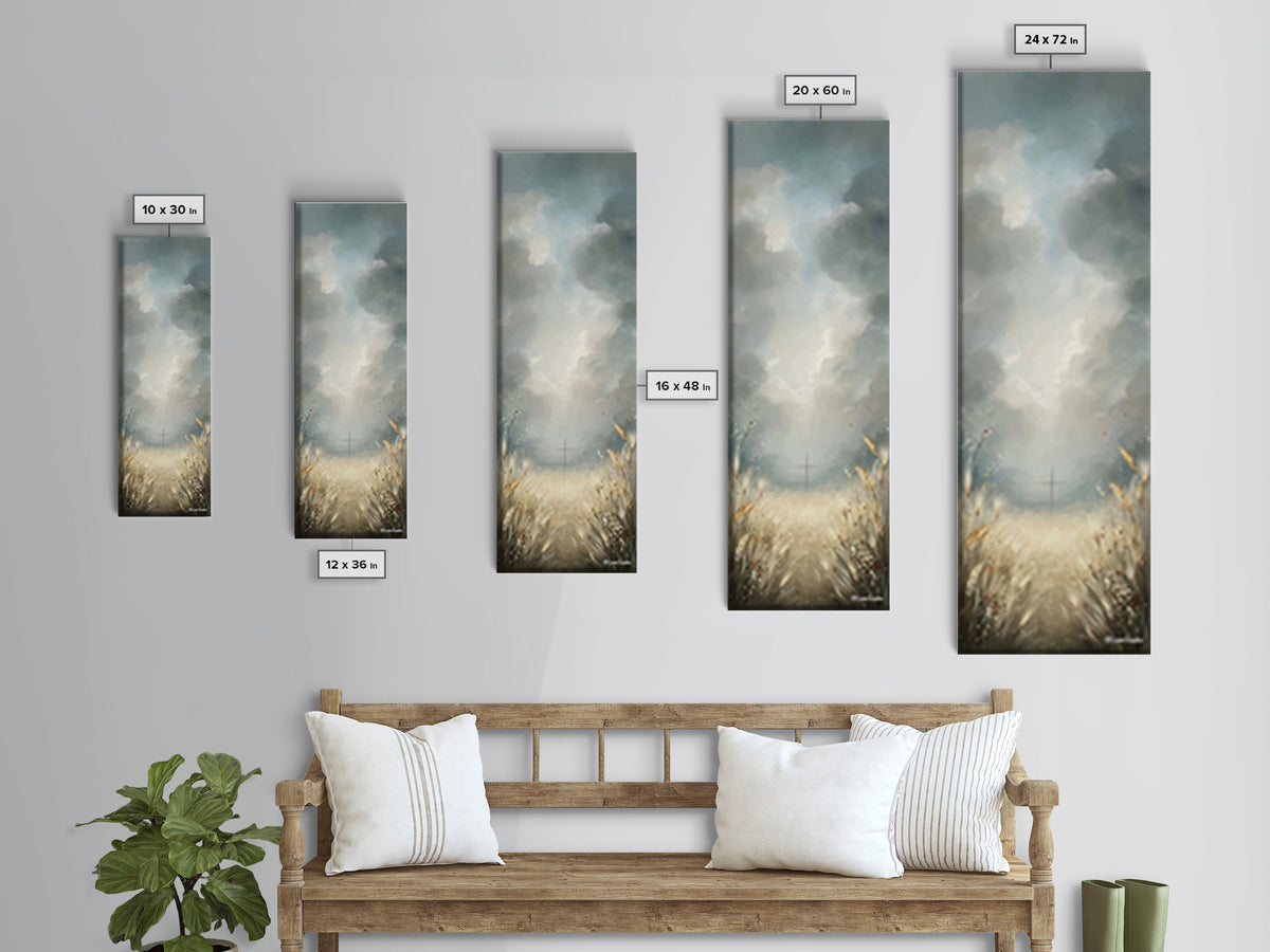 Path To Redemption – Framed Canvas Print – Christian Art Canvas – Christian Wall Art – Skinny Art – Christian Painting – Christian Decor
