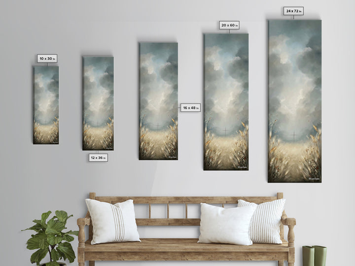 Path To Redemption – Framed Canvas Print – Christian Art Canvas – Christian Wall Art – Skinny Art – Christian Painting – Christian Decor
