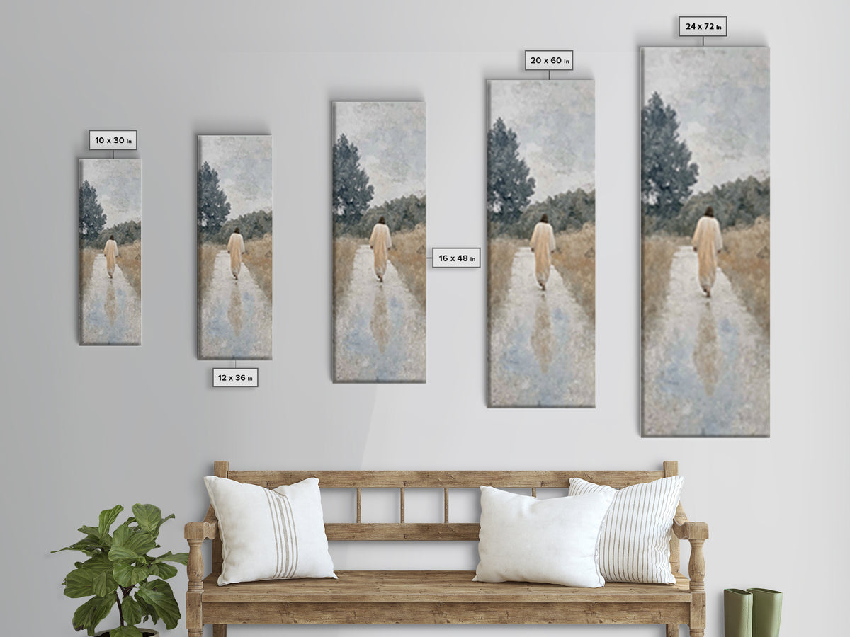 Journey Of Grace – Framed Canvas Print – Narrow Art – Christian Art Canvas – Christian Wall Art – Subtle Christian Art – Christmas Art