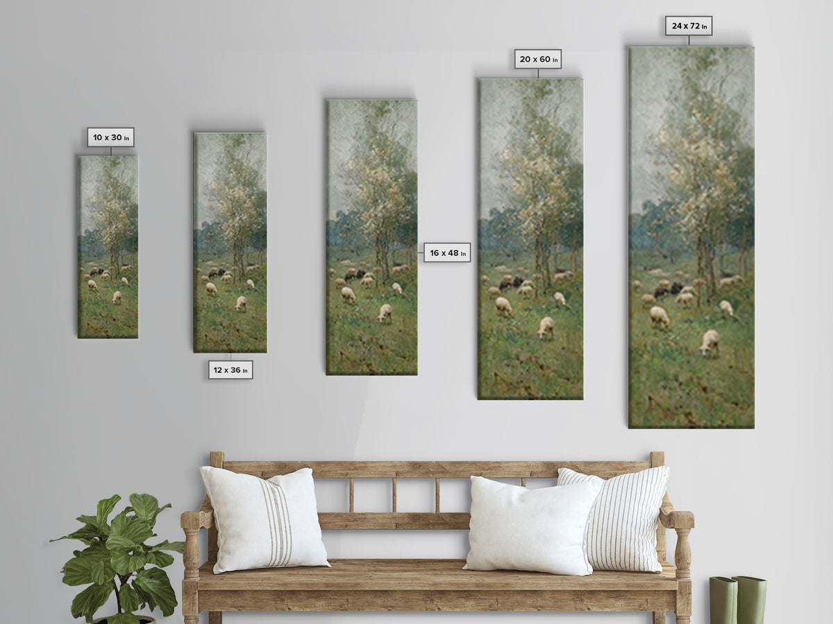Roses Of Faith – Framed Canvas Print – Christian Art Canvas – Jesus Painting – Tall Skinny Art Print – Christian Wall Art – Christian Chris