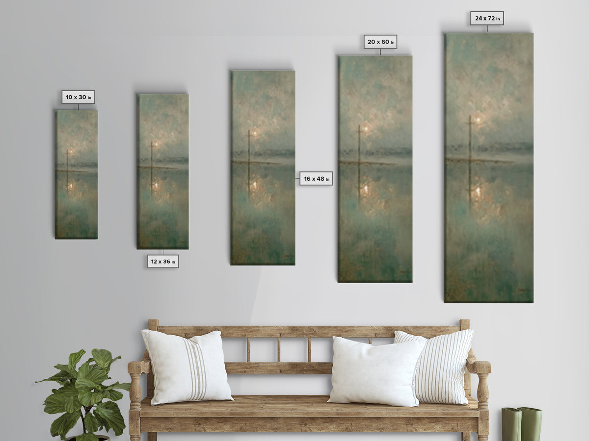 Calm Of Redemption – Framed Canvas Print – Christian Art Canvas – Christian Wall Art – Tall Narrow Wall Art – Christian Art – Christmas Art