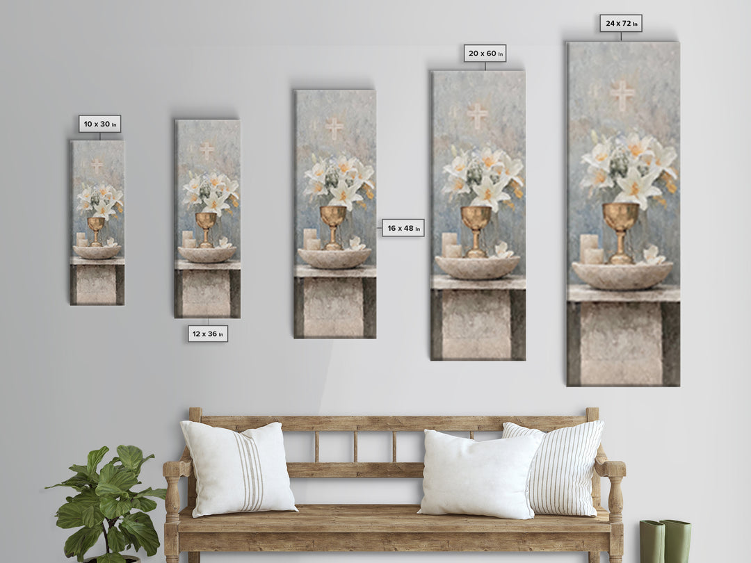 Sanctuary Of Peace – Framed Canvas Print – Narrow Art – Christian Wall Art – Christian Art Canvas – Christian Paintings – Christian Decor