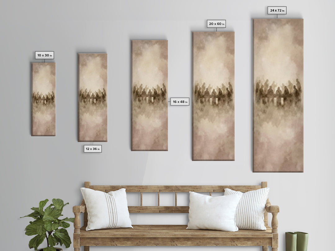 Clouds Of Communion – Framed Canvas Print – Narrow Art – Christian Wall Art – Christian Art Canvas – Jesus Painting – Christian Christmas A