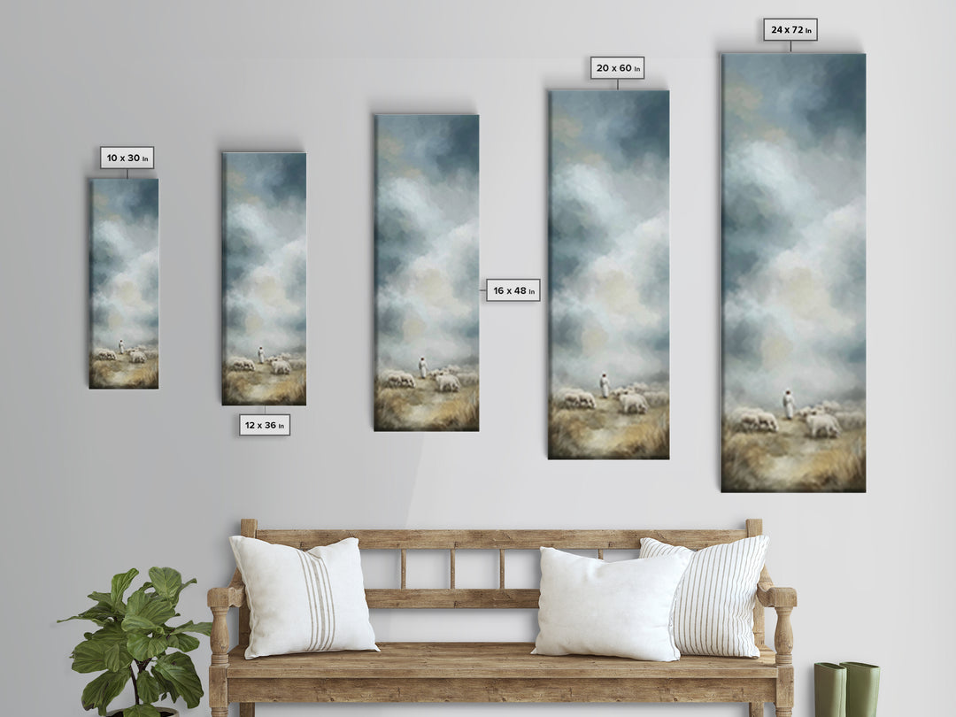 Field Of Mercy – Framed Canvas Print – Narrow Art – Christian Art Canvas – Christian Wall Art – Christian Painting – Christian Christmas Ar