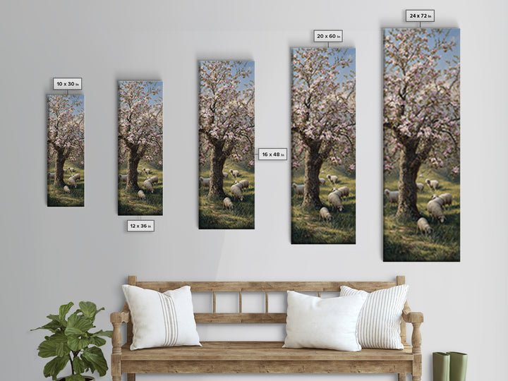 Risen Dawn Glory – Framed Canvas Print – Christian Wall Art – Tall Narrow Wall Art – Christian Art Canvas – Jesus Painting