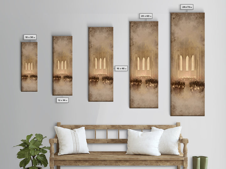 Sacred Advent Stillness – Framed Canvas Print – Skinny Art – Christian Wall Art – Christian Art Canvas – Christmas Art – Christian Christma