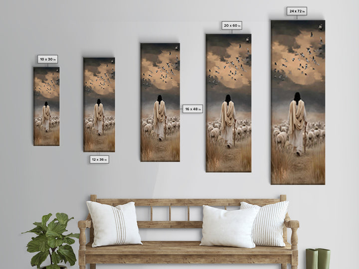 Holy Nativity Star, Framed Canvas Print, Christmas Art, Christian Wall Art, Christian Art Canvas, Tall Narrow Wall Art, Christian Christmas