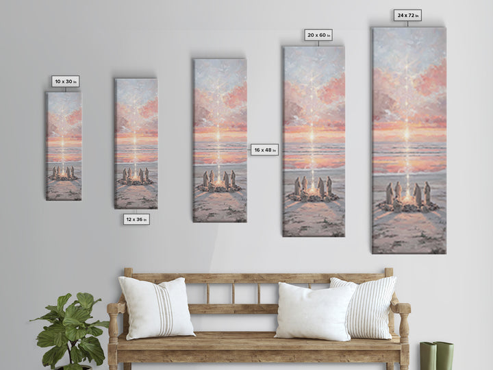 Ocean Morning Watch – Framed Canvas Print – Narrow Art – Christian Wall Art – Christian Art Work – Christmas Art