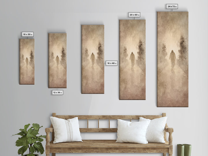 The Coming Guide – Framed Canvas Print – Christian Art – Jesus Painting – Tall Skinny Art Print – Christian Christmas Art