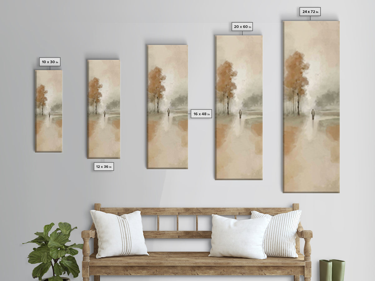 Pathway Of Grace | Framed Canvas Print | Christian Art Canvas | Jesus Painting | Skinny Art | Christian Wall Art | Christian Christmas Art