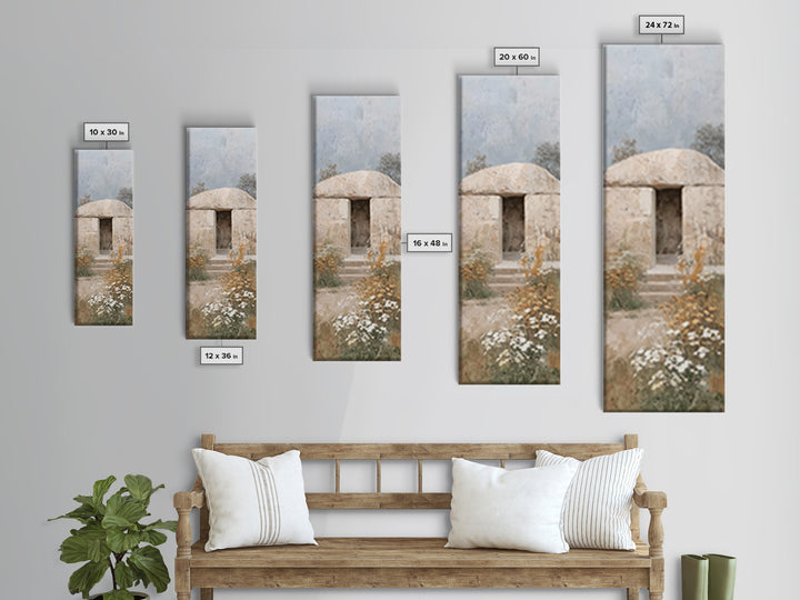 Open Tomb Glory – Framed Canvas Print – Christian Wall Art – Christian Christmas Art – Jesus Painting – Skinny Art – Christian Art Canvas