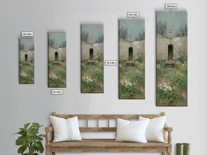 Ancient Garden Hope – Framed Canvas Print – Christian Wall Art – Jesus Painting – Narrow Art – Christian Art Canvas – Christian Christmas A