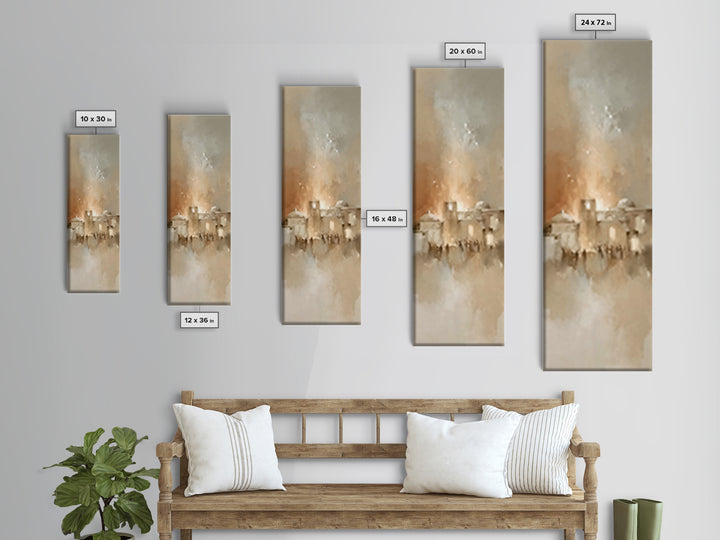 Bethlehem Dawn Hush – Framed Canvas Print – Skinny Art – Christian Art Print – Christmas Wall Art – Christian Art Canvas – Christian Decor