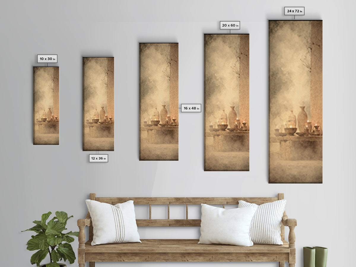 Midnight Passage – Framed Canvas Print – Tall Narrow Wall Art – Christian Art – Moody Christian Art – Christian Wall Art – Christmas Art