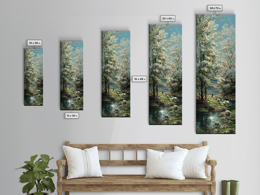 Springtime Of Mercy | Framed Canvas Print | Skinny Art | Christian Wall Art | Jesus Painting | Christian Art Print | Christmas Art