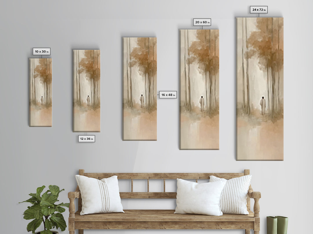 Forest Of Blessing – Framed Canvas Print – Skinny Art – Christian Art Canvas – Jesus Painting – Christian Wall Art – Subtle Christian Art