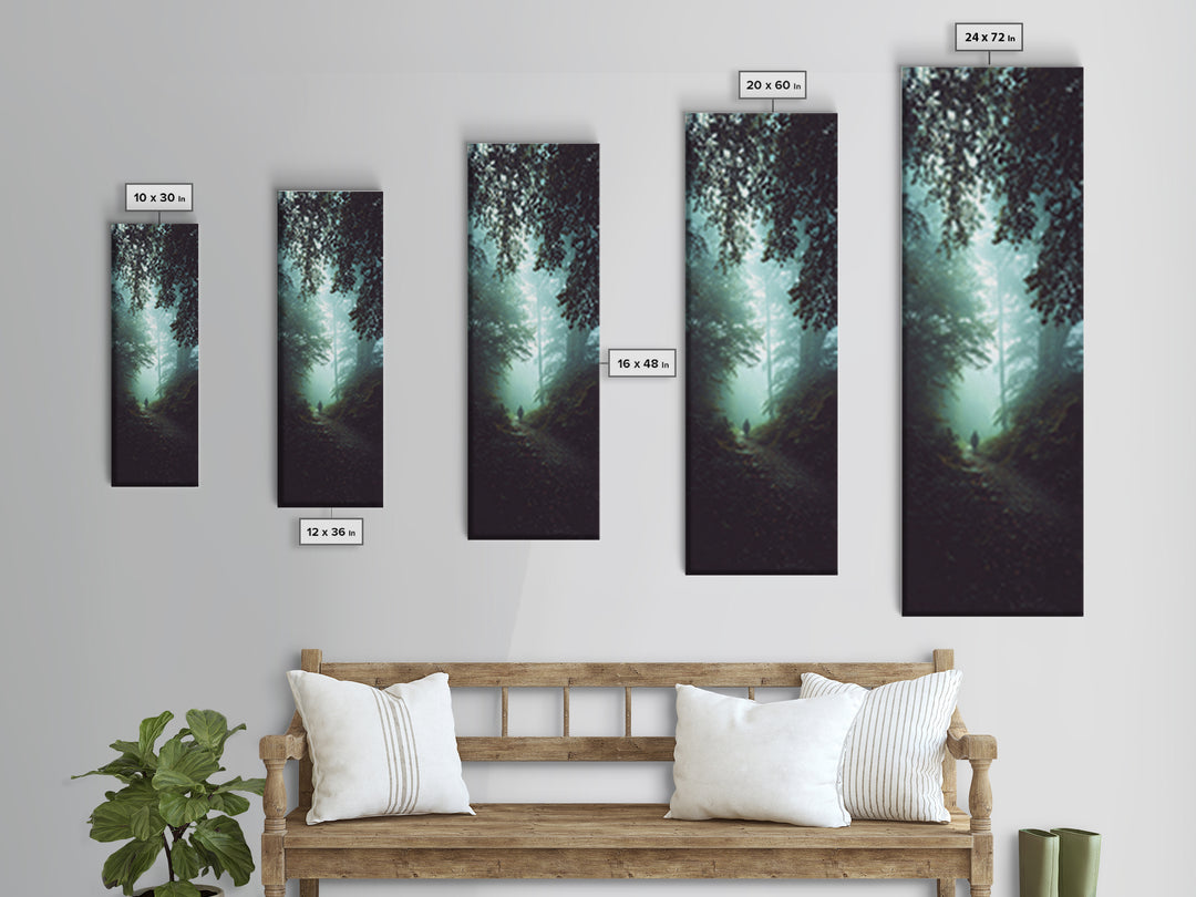 Light Of Mercy – Framed Canvas Print – Narrow Art – Christian Wall Art – Christian Art Gift – Jesus Painting – Moody Christian Art – Christ