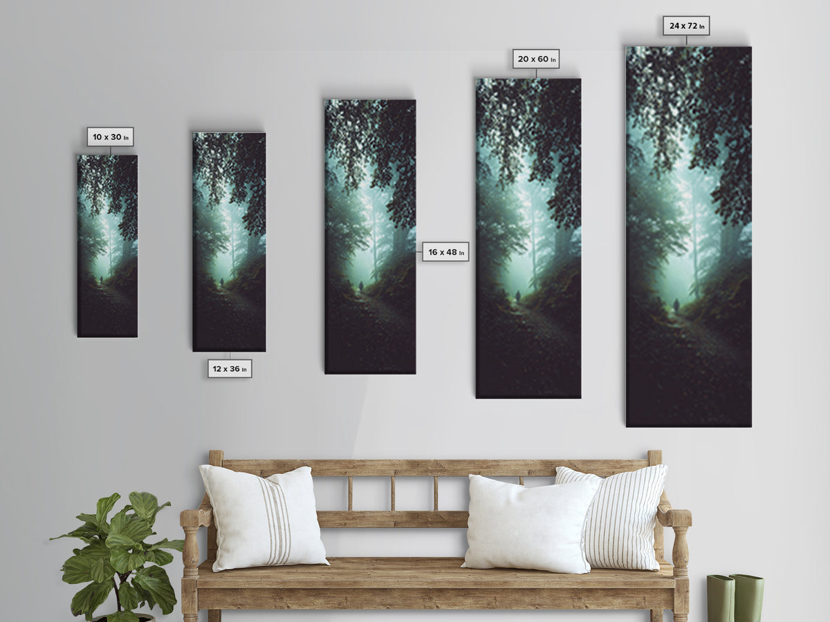 Light Of Mercy – Framed Canvas Print – Narrow Art – Christian Wall Art – Christian Art Gift – Jesus Painting – Moody Christian Art – Christ