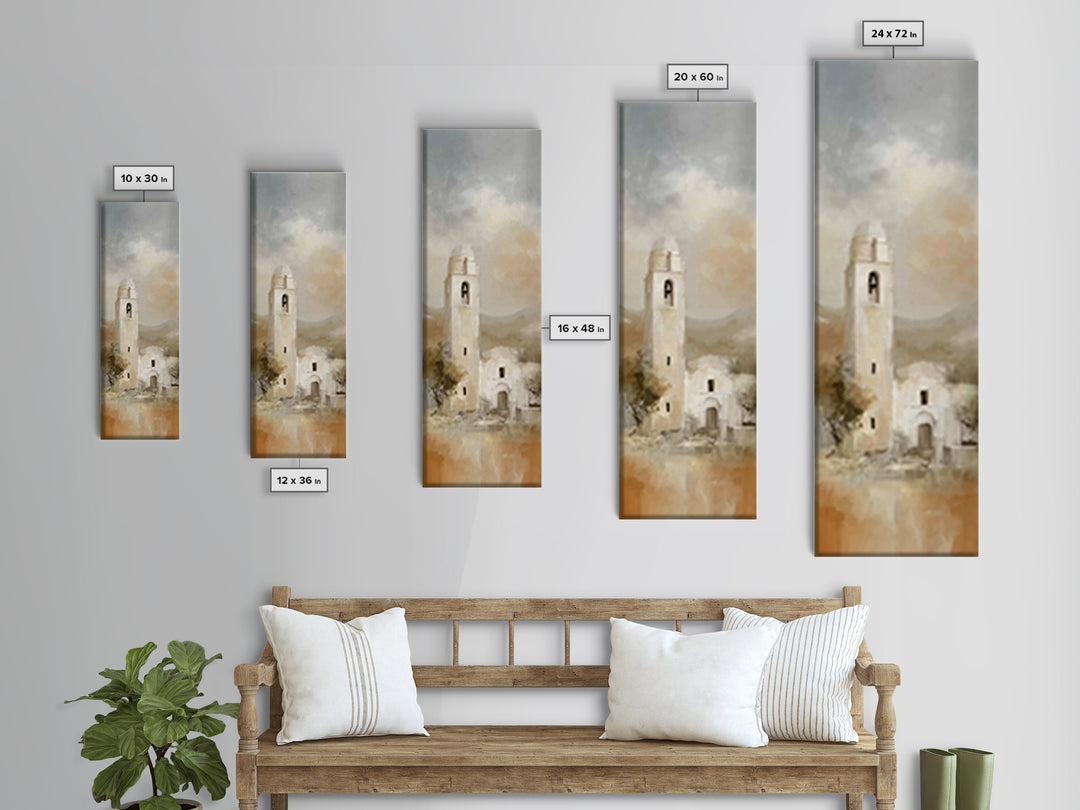 Evening Bells – Framed Canvas Print – Skinny Art – Christian Christmas Art – Christian Wall Art – Christian Art Canvas – Christmas Wall Art