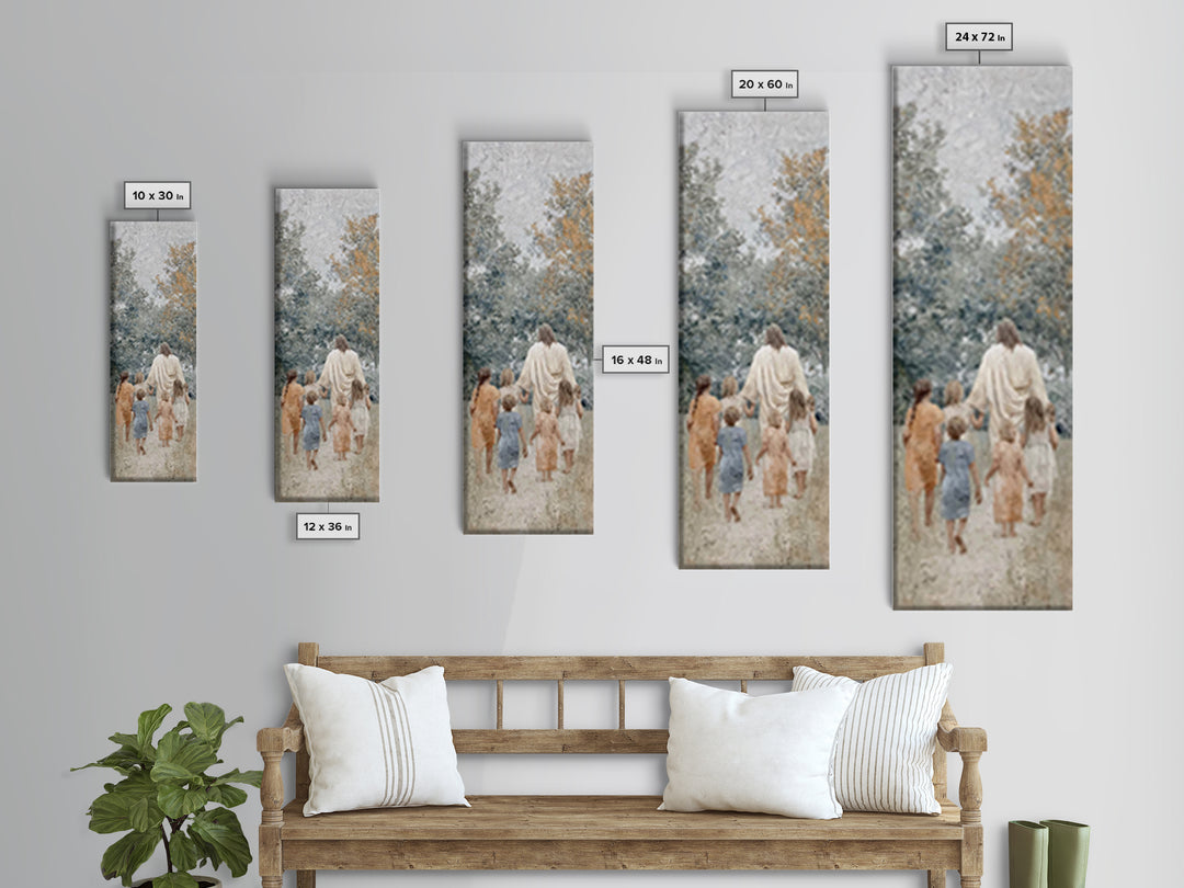 Guided By Christ – Framed Canvas Print – Skinny Art – Christian Art – Jesus Art Print – Christian Painting – Christian Wall Art