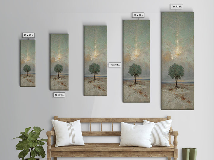 Tree Of Mercy – Framed Canvas Print – Christian Wall Art – Skinny Art – Christian Art Canvas – Christian Decoration – Christmas Art