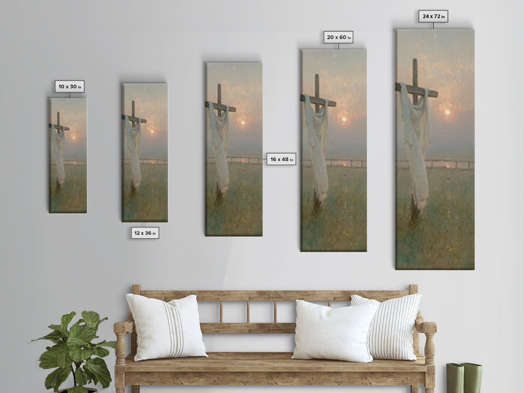 Grace In Morning Light | Framed Canvas Print | Skinny Art | Christian Art Canvas | Christian Gift Ideas | Jesus Painting | Christmas Wall A