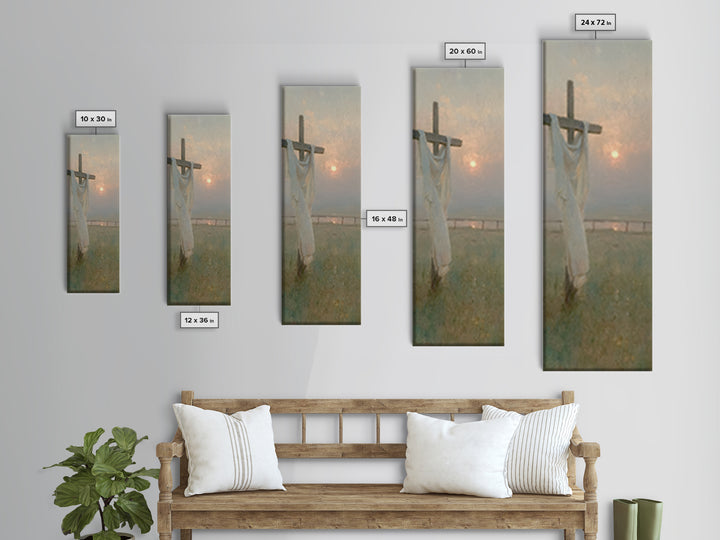 Grace In Morning Light | Framed Canvas Print | Skinny Art | Christian Art Canvas | Christian Gift Ideas | Jesus Painting | Christmas Wall A