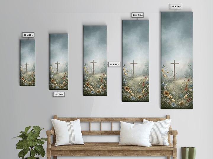 Pathway To Grace – Framed Canvas Print – Tall Narrow Wall Art – Christian Art Canvas – Christian Painting – Christmas Art – Christian Decor