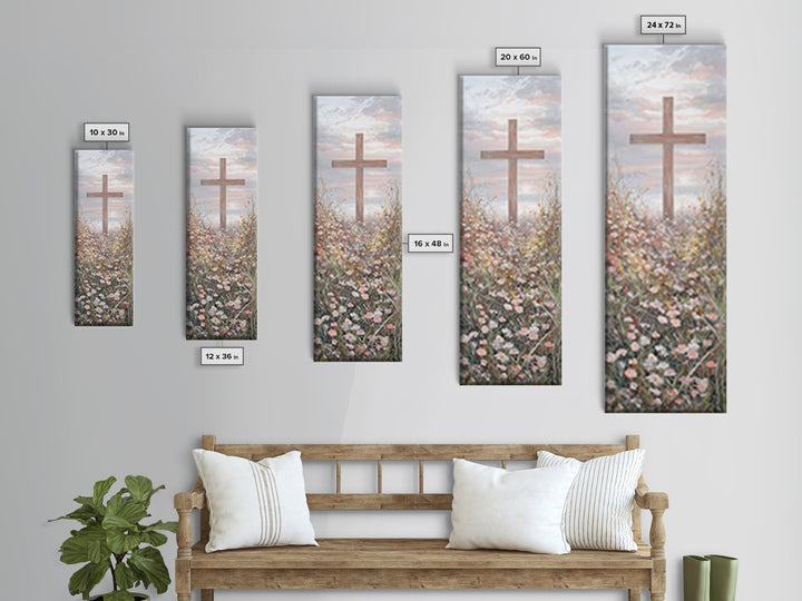 Garden Of Promise – Framed Canvas Print – Tall Narrow Wall Art – Christian Art Canvas – Christian Wall Art – Christian Art Print – Christia