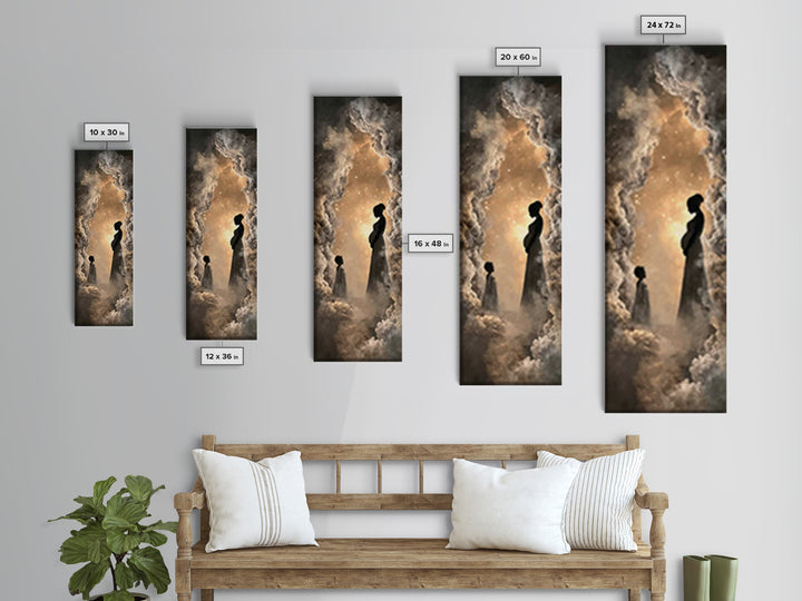 Divine Expectation, Framed Canvas Print, Skinny Art, Christian Art Canvas, Christian Wall Art, Christian Art Painting, Christian Christmas