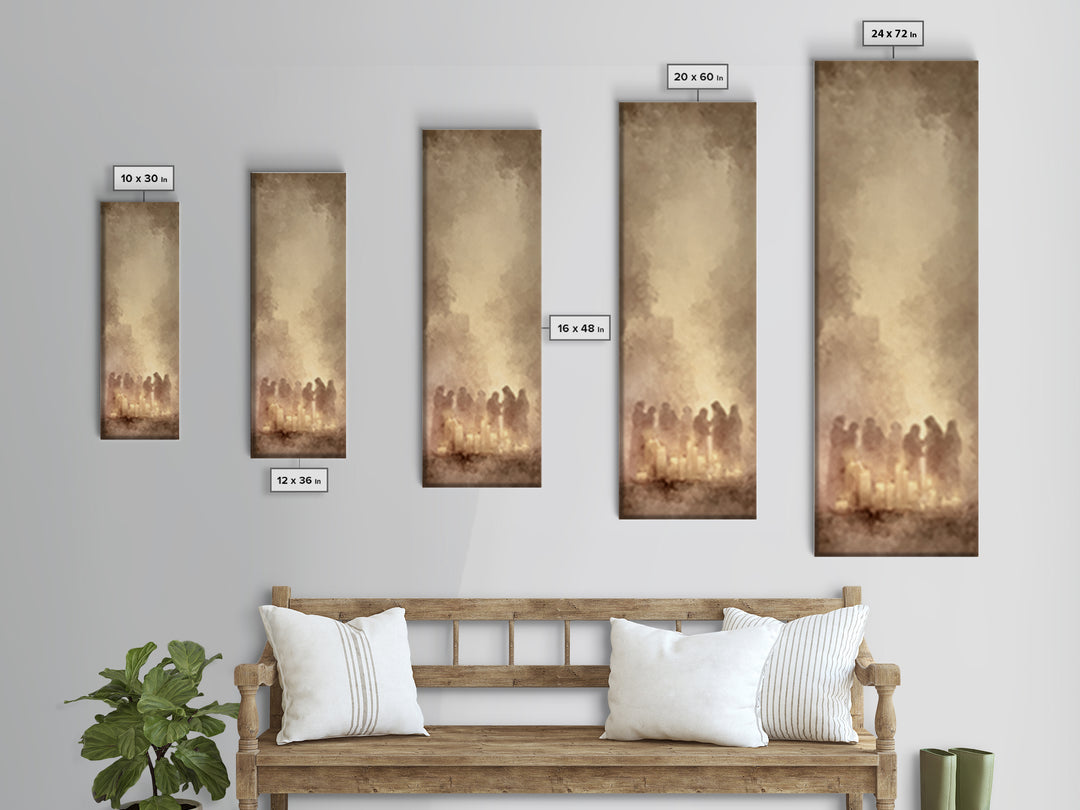 Blessed Fellowship | Framed Canvas Print | Christian Wall Art | Christian Art Work | Christmas Canvas Wall Art | Skinny Art