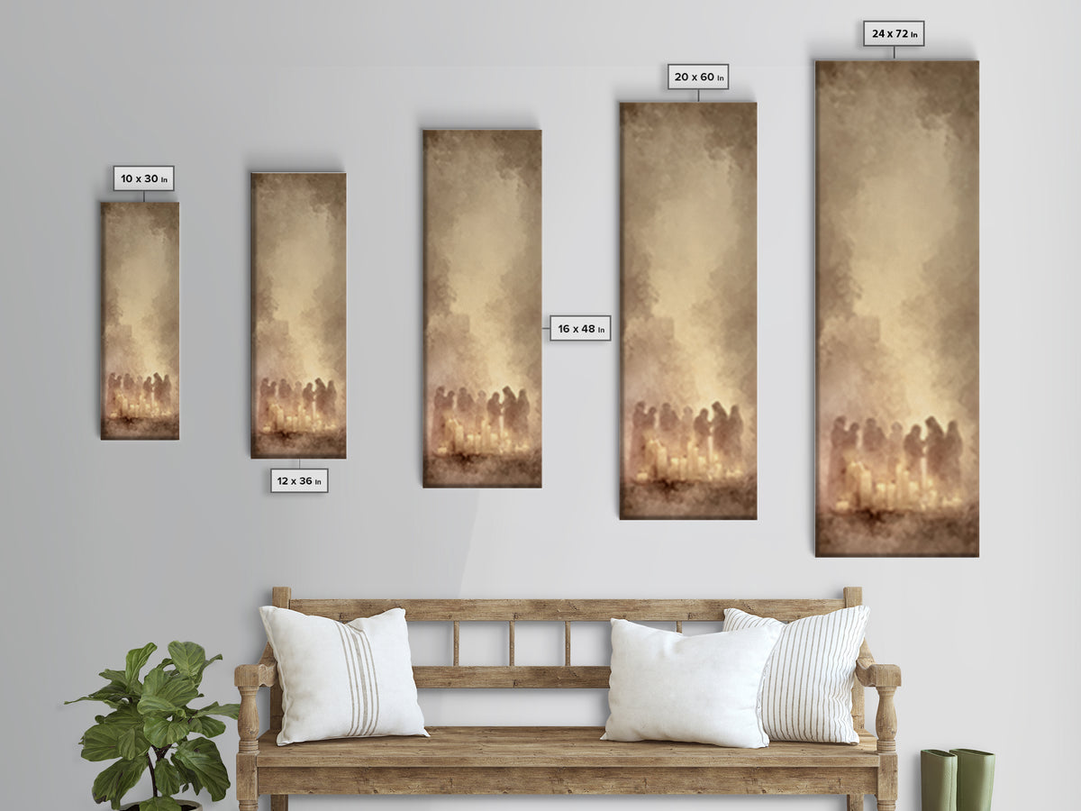 Blessed Fellowship | Framed Canvas Print | Christian Wall Art | Christian Art Work | Christmas Canvas Wall Art | Skinny Art